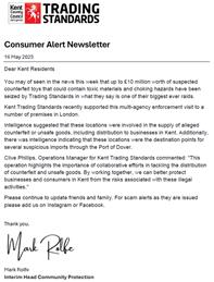 Consumer Alert Newsletter - 16 May 2025