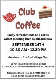 Club Coffee in September