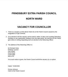 Notice of Vacancy