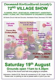 72nd  Summer Show 19th August 2023