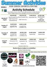 Summer Activities 2025 at Ash Green Sports Centre