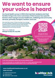 Health care survey - your experience in a rural community