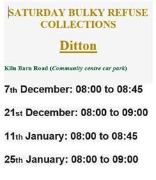 SATURDAY BULKY WASTE COLLECTIONS