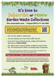 Garden Waste Collections - Renew or Subscribe