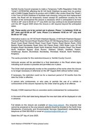 Temporary Road Closure