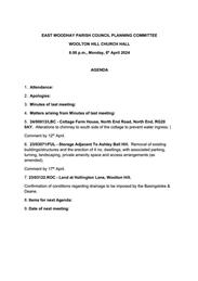 Planning Committee Meeting 08 April 2024