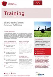 Greenkeeper course