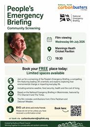 People's Emergency Briefing – Community Film Screening