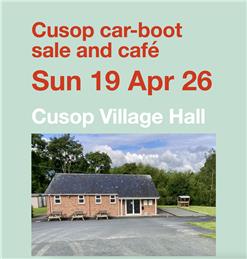 Don't Forget! Car-Boot Sale and Café Sun 19th April