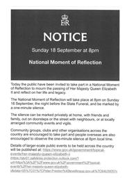 National Moment of Reflection 18.09.2022 8pm