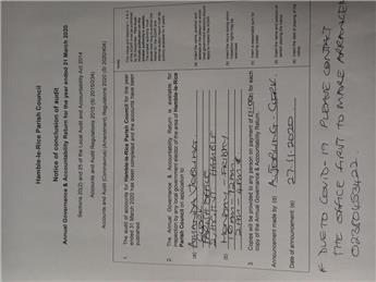 Conclusion of Audit Notification