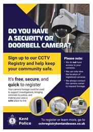 Sign up to the Kent Police CCTV register