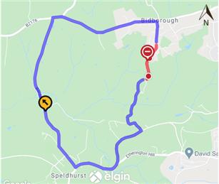 Temporary Road Closure - Franks Hollow Road, Bidborough & Speldhurst