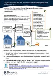 Do you own land that has a watercourse or drainage ditch on or adjacent to it?