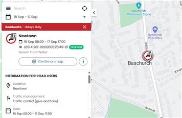 Planned Roadworks in Baschurch