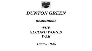 Dunton Green Remembers - WW2 War Memorial