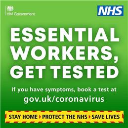 Essential workers - get tested