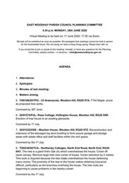 Planning Committee Meeting 29/06/20 17:30