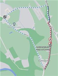 Road Closure B5067 Dunns Heath, Shrewsbury Road