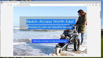 FREE LOAN special beach wheelchairs and walkers at Low Newton
