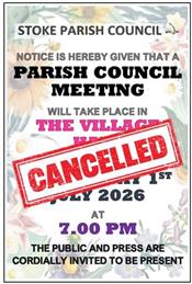 MEETING CANCELLATION - WEDNESDAY 1ST JULY 2026