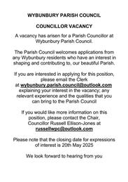 Vacancy for Parish Councillor