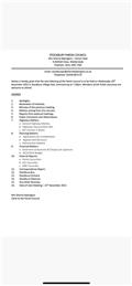 Parish Council Meeting - Wednesday 15th March 2023