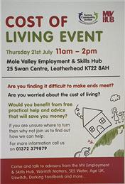 Cost Of Living - Events in Leatherhead & Dorking