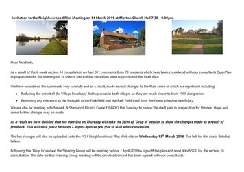 Neighbourhood Plan Meeting this Thursday 14 March 2019 7.30-9.00pm