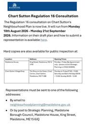 Chart Sutton Regulation 16 Consultation - Now Live