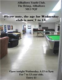 Allhallows Youth Club 2018 - Your Club
