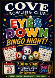 Bingo Night - Saturday 18 July