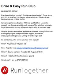 Brize & Easy Run Club