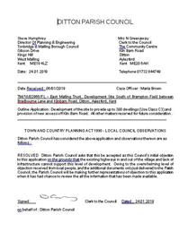 LATEST RE: Outline  Planning Application to provide up to 300 dwellings