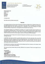 THANKS FROM ST MICHAEL'S HOSPICE