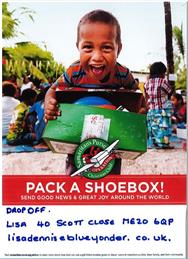SHOE BOX APPEAL - CHRISTMAS 2020