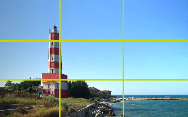 An example of the rule of thirds