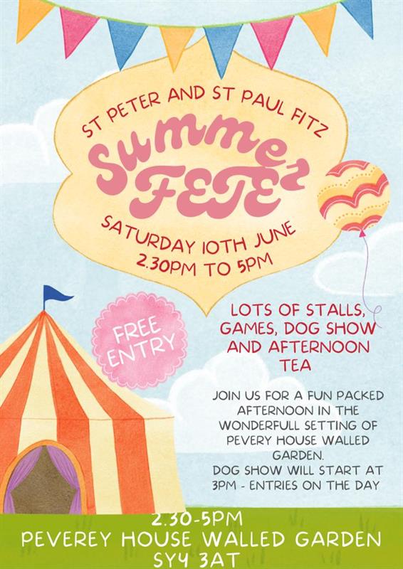 Summer Fete at Peverey House Walled Garden, Shrewsbury : Local News ...